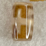 Natural Powerful Tibetan Old Oily Agate Patina Guiren Tairen Human Dzi Bead Totem Amulet Heavenly Master (Tian Zhu) 贵人天诛 4.74g 19.8 by 11.6mm - Huangs Jadeite and Jewelry Pte Ltd