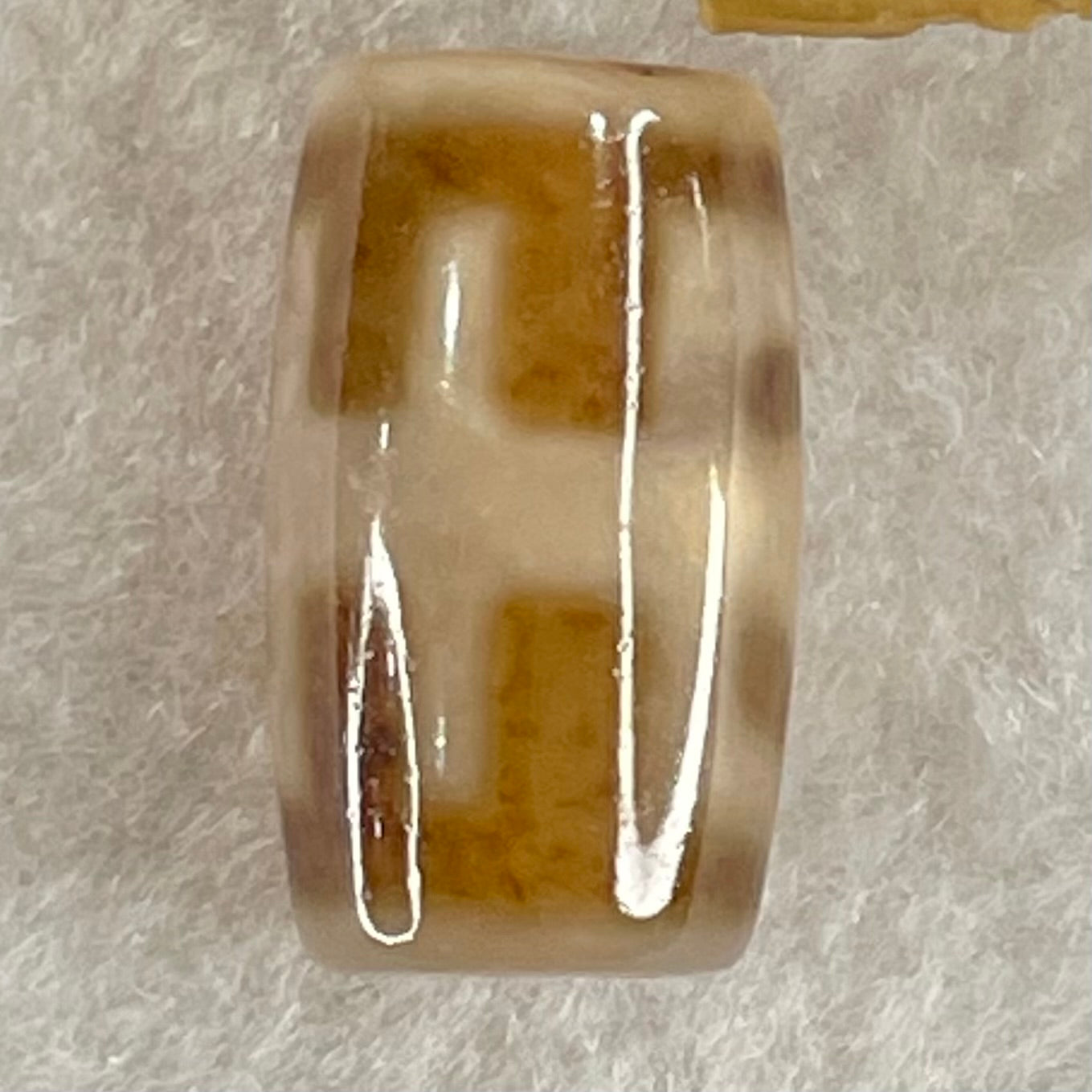 Natural Powerful Tibetan Old Oily Agate Patina Guiren Tairen Human Dzi Bead Totem Amulet Heavenly Master (Tian Zhu) 贵人天诛 4.74g 19.8 by 11.6mm - Huangs Jadeite and Jewelry Pte Ltd