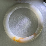 Type A Faint Green Lavender with Brownish Red Patches Jadeite Bangle Internal Diameter 54.1mm 49.27g 9.9 by 9.5mm (Slight Internal Line) - Huangs Jadeite and Jewelry Pte Ltd