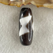 Natural Powerful Tibetan Old Oily Agate 5 Eyes Lightning Dzi Bead Heavenly Master (Tian Zhu) 五眼闪电天珠 5.50g 29.0 by 11.0mm - Huangs Jadeite and Jewelry Pte Ltd