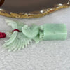 Type A Apple Green Jadeite Eagle Pendent / Seal 46.20g 80.0 by 50.0 by 13.1 mm - Huangs Jadeite and Jewelry Pte Ltd