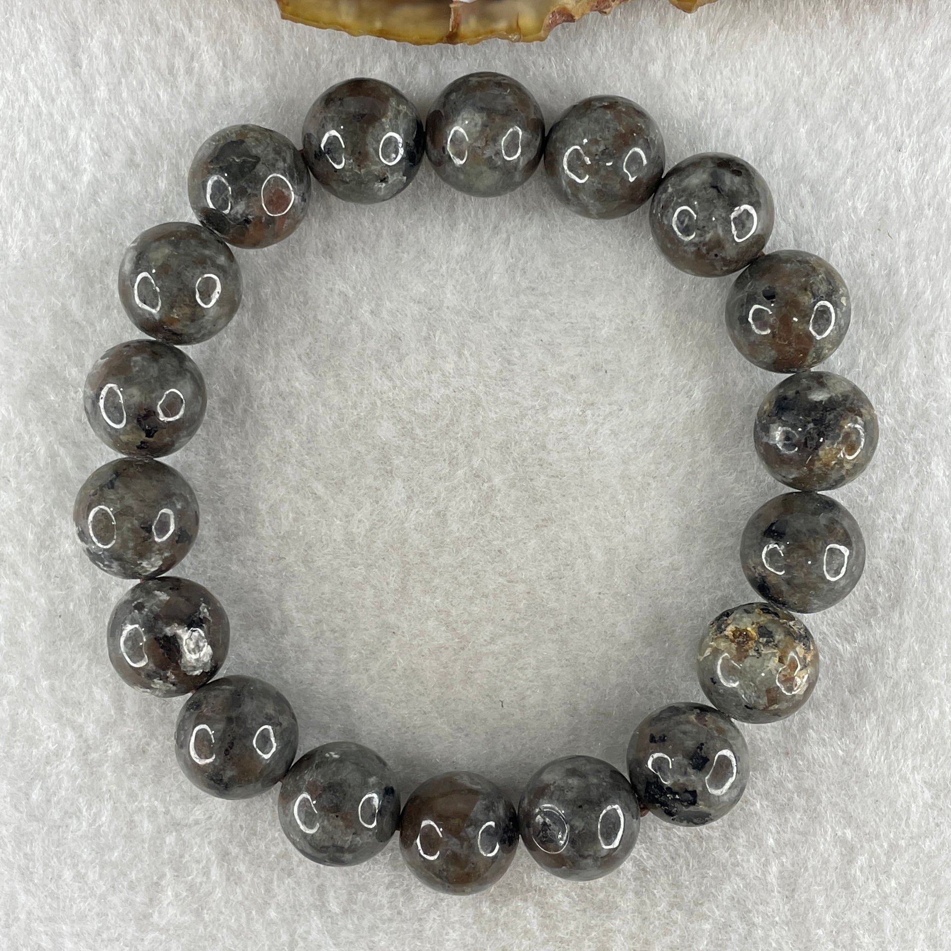 Natural Yooperlite Beads Bracelet 33.47g 16cm 11.3mm 18Beads - Huangs Jadeite and Jewelry Pte Ltd