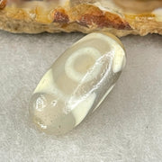 Natural Powerful Tibetan Old Oily Agate 3 Eyes Dzi Bead Heavenly Master (Tian Zhu) 三眼天诛 2.80g 19.5 by 10.0mm - Huangs Jadeite and Jewelry Pte Ltd