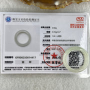 Type A Natural White to Faint Green Jadeite Ring 3.90g5.7 by 3.7mm US 8.1 HK 17.9 (Very Very Slight Internal Line) - Huangs Jadeite and Jewelry Pte Ltd