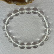 Natural Clear Quartz Bracelet 天然白水晶手链 30.62g 17cm 10.6mm 19 Beads - Huangs Jadeite and Jewelry Pte Ltd