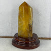 Natural Ferruginous Quartz Tower with Wooden Display 1,012.9 by 160.0 by 117.9 by 108.8 mm - Huangs Jadeite and Jewelry Pte Ltd