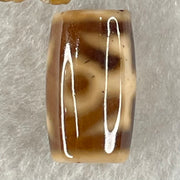 Natural Powerful Tibetan Old Oily Agate Patina Guiren Tairen Human Dzi Bead Totem Amulet Heavenly Master (Tian Zhu) 贵人天诛 4.99g 19.7 by 11.8mm - Huangs Jadeite and Jewelry Pte Ltd