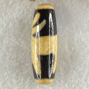 Natural Powerful Tibetan Old Oily Agate Goat Dzi Bead Heavenly Master (Tian Zhu) 山羊天珠 9.36g 38.0 by 12.6mm - Huangs Jadeite and Jewelry Pte Ltd