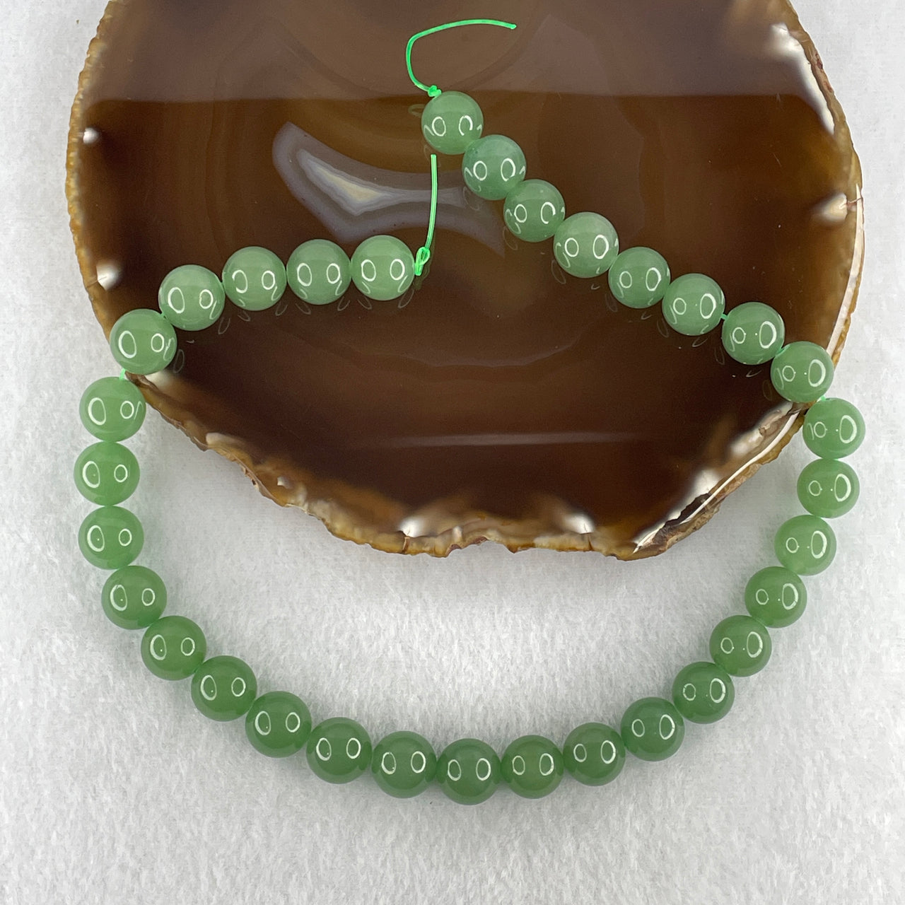 12.5mm Natural Green Aventurine Loose Beads Strand | Grade-A Fuchsite-Quartz Crystal Beads for Bespoke Bold Bracelets & Necklaces (32 Beads | 39cm Strand | 79.84g)
