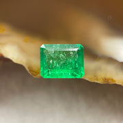 Natural Colombia Green Emerald (Beryl) Cut-Cornered Rectangular step cut 0.72ct 6.6 by 5.3 by 2.4mm - Huangs Jadeite and Jewelry Pte Ltd