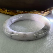 Type A Faint Lavender with Wuji Grey Jadeite Bangle Internal Diameter 54.6mm 69.56g 11.6 by 11.3mm (Very Slight Internal Line) - Huangs Jadeite and Jewelry Pte Ltd