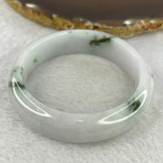 Type A Light Lavender with Dark Green Patches Jadeite Bangle 65.38g Internal Diameter 55.3mm  15.6 by 8.3mm (Very Slight Internal Lines) - Huangs Jadeite and Jewelry Pte Ltd