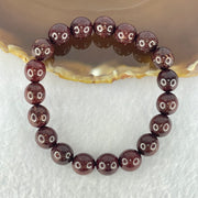 Natural Blood Rosewood Beads Bracelet 天然血檀手链 9.97g 17cm 10.4mm 19 Beads - Huangs Jadeite and Jewelry Pte Ltd