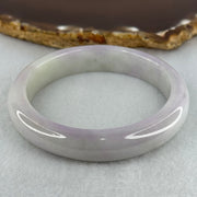 Type A Light Lavender with Slight Light Green Jadeite Bangle Internal Diameter 55.9mm 53.17g 12.1 by 8.2mm (Very Slight Internal Lines) - Huangs Jadeite and Jewelry Pte Ltd