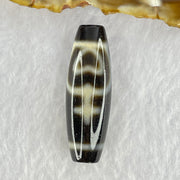 Natural Powerful Tibetan Old Oily Agate Double Nectar Vessel Dzi Bead Heavenly Master (Tian Zhu) 花蜜容器眼天珠 10.32g 40.0 by 13.4mm - Huangs Jadeite and Jewelry Pte Ltd