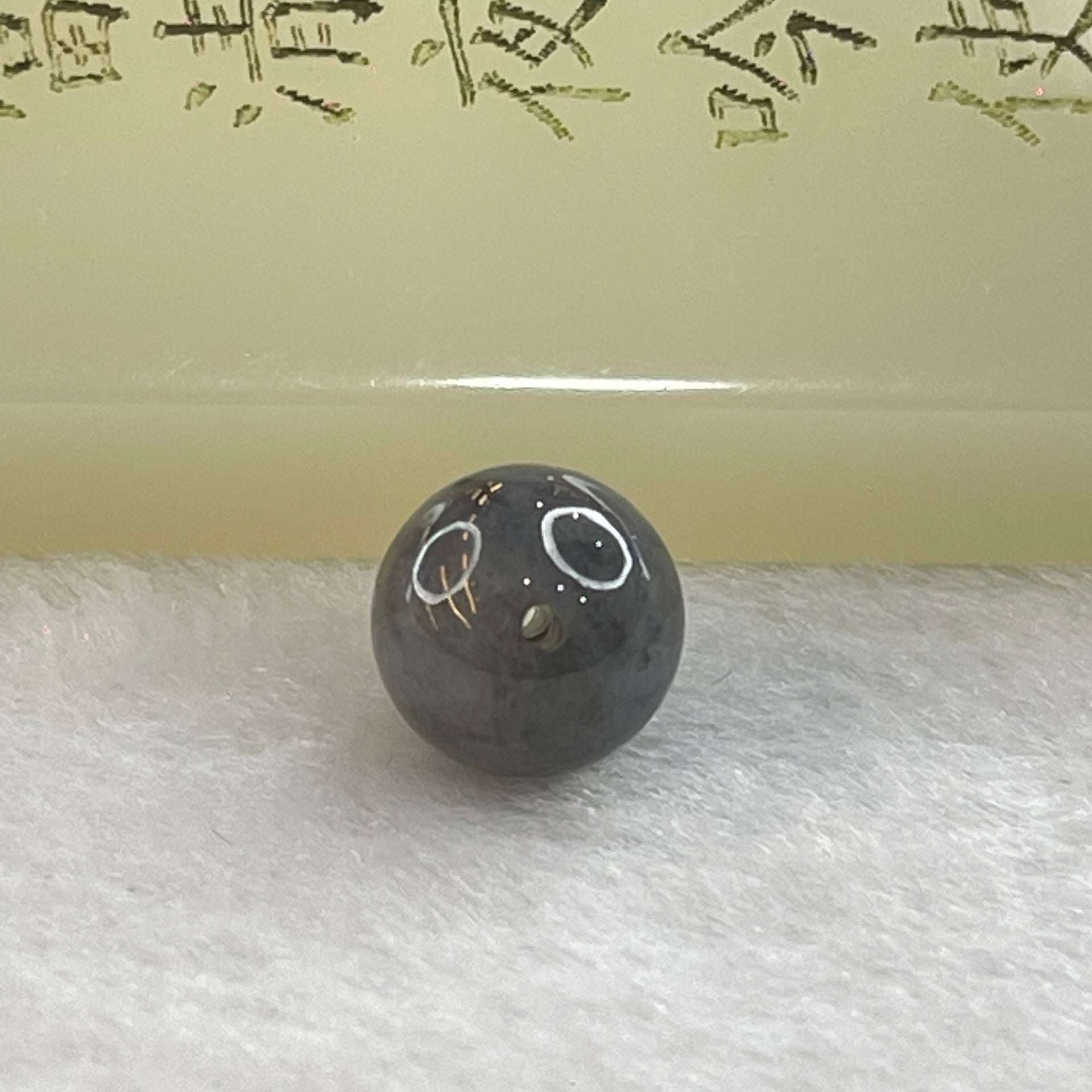 Type A Grey Wuji Jadeite Beads for Bracelet/Necklace/Earring/Ring 1.70g 9.9mm - Huangs Jadeite and Jewelry Pte Ltd