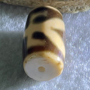 Natural Powerful Tibetan Old Oily Agate Patina Guiren Tairen Human Dzi Bead Totem Amulet Heavenly Master (Tian Zhu) 贵人天诛 4.92g 20.3 by 11.8mm - Huangs Jadeite and Jewelry Pte Ltd
