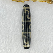 Natural Powerful Tibetan Old Oily Agate 3 Eyed Dharma Vajra Dzi Bead Heavenly Master (Tian Zhu) 三眼金刚杵天珠 13.78g 59.2 by 12.4mm - Huangs Jadeite and Jewelry Pte Ltd