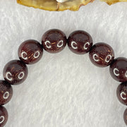 Natural Blood Rosewood Beads Bracelet 天然血檀手链 10.41g 17cm 10.5mm 19 Beads - Huangs Jadeite and Jewelry Pte Ltd