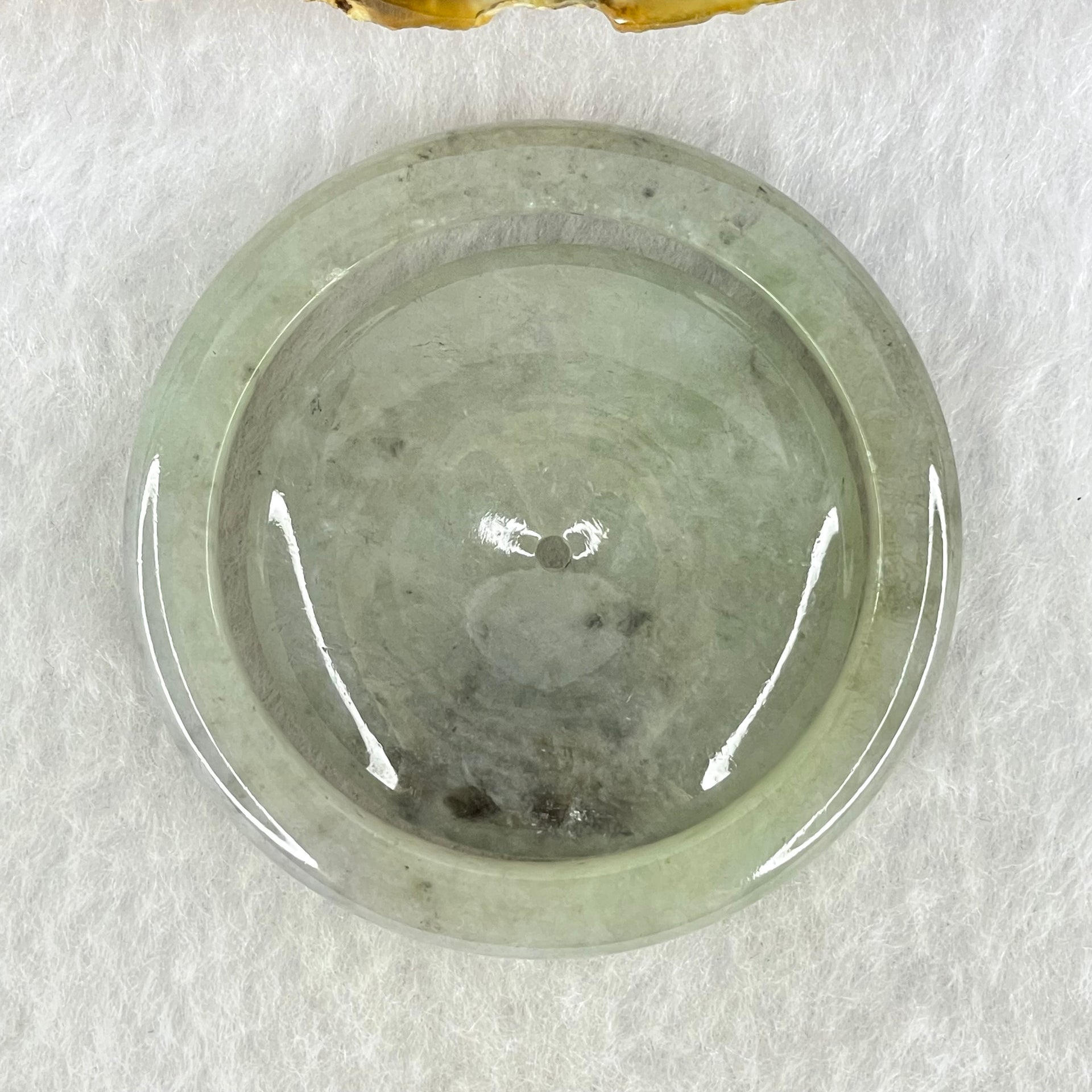 Type A Green Wuji Grey Jadeite Baby Bangle and Ping An Kou Donut Set 33.51g 6.2 by 6.0mm 38.3 by 6.2mm (Close to Perfect) - Huangs Jadeite and Jewelry Pte Ltd