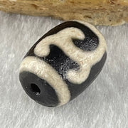 Natural Powerful Tibetan Old Oily Agate Green Tara Dzi Bead Heavenly Master (Tian Zhu) 绿度母天珠 2.13g 13.3 by 10.0mm - Huangs Jadeite and Jewelry Pte Ltd