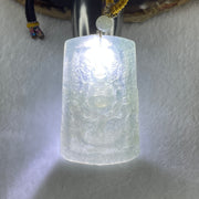 Type A Icy Light Green Jadeite Jambhala Pendant 33.06g 58.4 by 36.6 by 6.0mm - Huangs Jadeite and Jewelry Pte Ltd