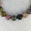Natural Multi-Colour Tourmaline Gemstone Bracelet 44.86g 11.7g 18 Beads - Huangs Jadeite and Jewelry Pte Ltd