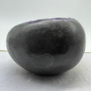 Natural Deep Purple Amethyst Egg with Wooden Stand Display Total 6,107.6g 175.0 by 200.0 by 270.0mm - Huangs Jadeite and Jewelry Pte Ltd