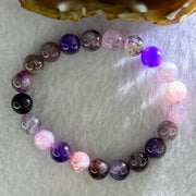 Natural Super 7 Beads Bracelet 21.80g 16cm 9.2mm 21 Beads - Huangs Jadeite and Jewelry Pte Ltd