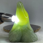 Natural Green Serpentine Seal Display 1,061.1g 132.0 by 88.0 by 123.0mm - Huangs Jadeite and Jewelry Pte Ltd