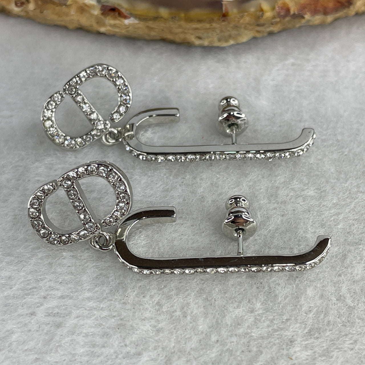 Natural Colorless Moissanite Earrings | Solid S925 Sterling Silver | Sleek Modern Geometric "Cascading Light" Avant-Garde Luxury Chandelier Earrings (5.20g, 41.2x14.6x2.3mm)