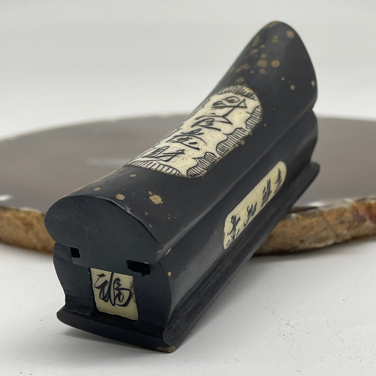 Natural Rosewood Coffin Display | Feng Shui Wealth & Career Vessel (35.20g | 80.7 x 25.0 x 37.0mm | Catalyst, "Guan Cai" Feng Shui Promotion & Financial Windfall Anchor, Traditional Protection & Blessing Specimen)
