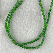Rare Tengchong Raw Stone Association Certified Type A Highly Translucent Green Jadeite Beads Necklace 8.44g 54g 2.40 to 2.92mm With NGI Cert 82838749 - Huangs Jadeite and Jewelry Pte Ltd