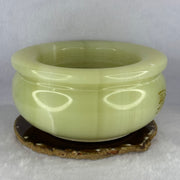 Natural Light Green Onyx Wealth Pot Display 2464.5g 160.0 by 65.0mm - Huangs Jadeite and Jewelry Pte Ltd