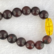 Natural Dark Red Medicine Amber Beads Necklace 天然红药琥珀项链  35.36g 56cm 9.0 - 12.0mm 56 Beads - Huangs Jadeite and Jewelry Pte Ltd