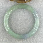 Type A Natural Light Green with Lavender Jadeite Bangle 39.72g Inner Diameter 52.1mm 9.2 by 8.6mm (Internal Lines) - Huangs Jadeite and Jewelry Pte Ltd