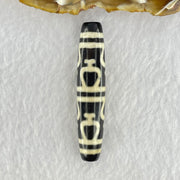 Natural Powerful Tibetan Old Oily Agate 8 Nectar Vessel Dzi Bead Heavenly Master (Tian Zhu) 花蜜容器眼天珠 14.98g 59.8 by 13.1mm - Huangs Jadeite and Jewelry Pte Ltd