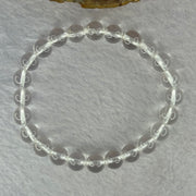 Natural Clear Quartz Bracelet 天然白水晶手链 18.70g 16.5cm 8.4mm 24 Beads - Huangs Jadeite and Jewelry Pte Ltd