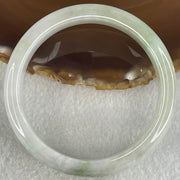 Type A Light Lavender Green Jadeite Bangle 53.33g Internal Diameter 59.3mm 12.3 by 7.6mm (Slight External Line - Huangs Jadeite and Jewelry Pte Ltd