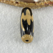 Natural Powerful Tibetan Old Oily Agate 5 Bats Dzi Bead Heavenly Master (Tian Zhu) 五个蝙蝠天诛 8.96g 38.0 by 12.4mm - Huangs Jadeite and Jewelry Pte Ltd