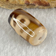 Natural Powerful Tibetan Old Oily Agate Patina Guiren Tairen Human Dzi Bead Totem Amulet Heavenly Master (Tian Zhu) 贵人天诛 4.63g 19.5 by 11.7mm - Huangs Jadeite and Jewelry Pte Ltd