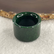 Certified Rare Type A Old Mine Full Spicy Green Jade Jadeite Ring 21.84g US12.75 HK 29 Thickness: 21.1 by 2.1mm Inner Diameter 22.1mm - Huangs Jadeite and Jewelry Pte Ltd