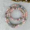 Natural Morganite Necklace 27.73g 6.2mm 95 Beads Elastic 55cm - Huangs Jadeite and Jewelry Pte Ltd