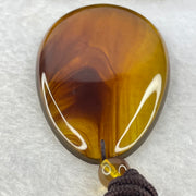 Natural Cognac with Red Amber Pendent 15.33g 65.3 by 46.3 by 14.0mm - Huangs Jadeite and Jewelry Pte Ltd