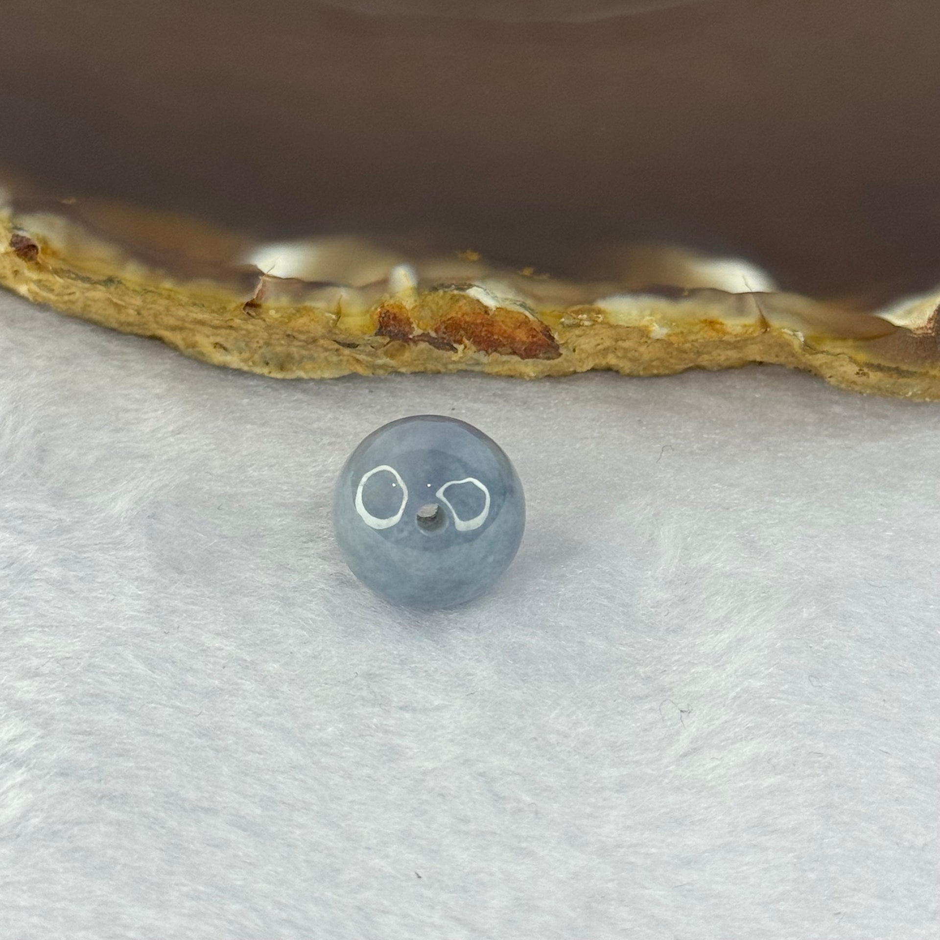 Type A Intense Lavender Jadeite Bead for Bracelet/Necklace/Earrings/Rings 4.03g 13.2mm - Huangs Jadeite and Jewelry Pte Ltd