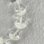 Natural White Phantom Quartz Beads Bracelet 52.69g 18.5cm 13.9mm 16 Beads - Huangs Jadeite and Jewelry Pte Ltd