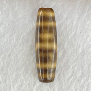 Natural Powerful Tibetan Old Oily Agate Double Nectar Vessel Dzi Bead Heavenly Master (Tian Zhu) 花蜜容器眼天珠 7.17g 38.3 by 11.0mm - Huangs Jadeite and Jewelry Pte Ltd