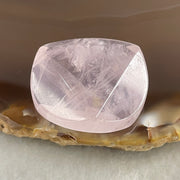 Natural Rose Quatz Round Triangular Mini Display 9.43g 25.5 by 25.2 by 9.4mm - Huangs Jadeite and Jewelry Pte Ltd