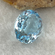 Natural Sky Blue Topaz Oval Shape 8.07ct 14.0 by 10.8 by 6.8mm - Huangs Jadeite and Jewelry Pte Ltd