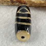 Natural Powerful Tibetan Old Oily Water Pattern One Eye Vajra With Nectar Vessel Treasure Bottle Agate Bead Heavenly Master (Tian Zhu) 天珠 8.40g 34.6 by 12.3mm - Huangs Jadeite and Jewelry Pte Ltd